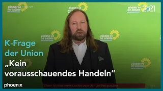 Anton Hofreiter zur Kanzlerkandidatur von Armin Laschet am 20.04.21