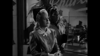 I Wake Up Screaming (1941) Laird Cregar, Carole Landis,  Betty Grable  scene