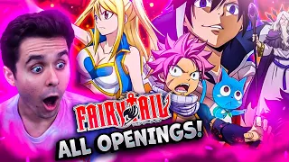 FAIRY TAIL Opening 1-26 REACTION! (ALL FAIRY TAIL OPENINGS)