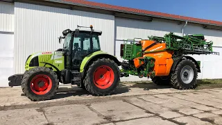 Claas Arion 520 Dźwięk silnika/Engine sound (Pusty wydech/Straight exhaust)