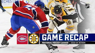 Canadiens @ Bruins 11/18 | NHL Highlights 2023