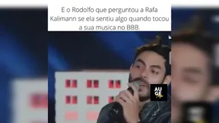 Rodolfo, ex da Rafa Kalimann pergunta se ela sentiu algo ao ouvir sua música tocar no BBB