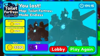 🔥🔥🔥 NEW ULTIMATE  in Endless mod  🔥🔥🔥 - Toilet Tower Defense EPISODE 74