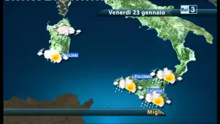 RAI 3 PREVISIONI DEL TEMPO 22 GEN 2015