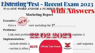 IELTS Listening Test 2023 with Answers | Recent Actual Exam