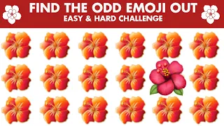 Find the Odd Emoji One Out | Easy, Medium, Hard Challenge | Emoji Quiz |Puzzle Hut