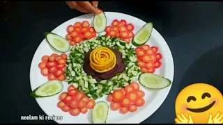 40 beautiful And Unique Salad Decorations In Plate By Neelam Ki Recipes