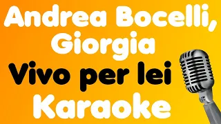 Andrea Bocelli, Giorgia • Vivo per lei • Karaoke