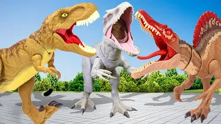 Danger 🦖 Spinosaurus is aiming for Tyrannosaurus and Indominus Rex | Battle of Carnivorous Dinosaurs