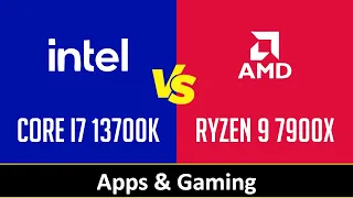 Intel Core i7 13700K vs AMD Ryzen 9 7900X - Apps & Gaming (RTX 4090)