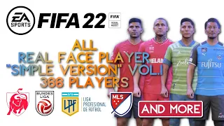 【FIFA22】All Real Face Player "Simple version" Vol.1 366Players【België Austria USA and more】