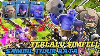 STRATEGI PALING SIMPEL DI TH 11! Golem Witch Bowler(GOWIBO) || Clash Of Clans