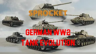 WW2 German tank evolution in Sprocket tank designer