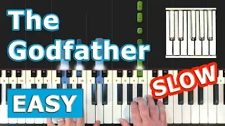 The Godfather Theme - SLOW EASY Piano Tutorial - Sheet Music (Synthesia)