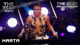 Marta reaction - The Best FIFA Women’s Player 2018