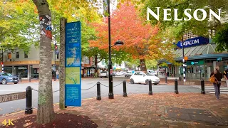 Nelson City Centre Walking Tour Autumn 2024 4K | Nelson Tasman Region | Centre of New Zealand