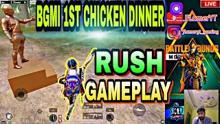 AGGRESSIVE RUSH GAMEPLAY | BATTLEGROUNDS MOBILE INDIA | BGMI | PUBG MOBILE | FIRST CHICKEN DINNER