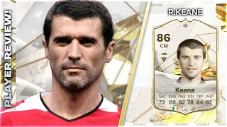 DOES HE DO HIS JOB???!!! ICON 86 RATED ROY KEANE PLAYER REVIEW - EA FC24 ULTIMATE TEAM