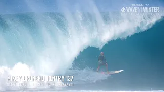 Mikey Bruneau at Pipeline, Dec 7, 2020