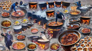 Amazing village marriage ceremony in Afghanistan | Cooking Kabuli Pulao | village food secrets