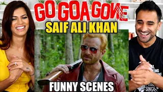 GO GOA GONE - SAIF ALI KHAN'S - Most Funny Comedy Scenes REACTION!! | Vir Das & Kunal Khemu