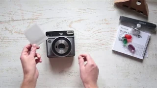 Fujifilm Instax square sq6 распаковка  и обзор камеры