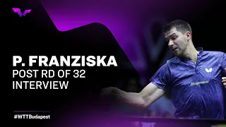 Patrick Franziska Post Round of 32 Interview | WTT Champions ESS 2022
