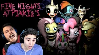 THESE PONIES JUMPSCARED THE LIFE OUT OF US!! - Five Nights at Pinkie's (ft. TheGameSalmon) | Part 1