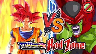 EZA LR SUPER SAIYAN GOD GOKU VS CELL MAX RED ZONE (NO ITEMS) Dragon Ball Z Dokkan Battle