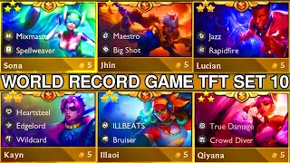 WORLD RECORD GAME ⭐⭐⭐⭐⭐⭐ | TFT SET 10