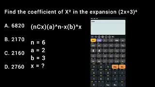 Solve Binomial Expansion easily using Calculator Method and tricks 🥵