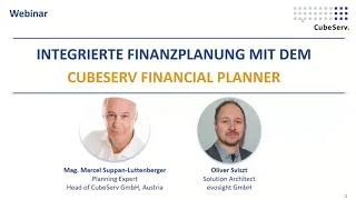 Integrierte Finanzplanung mit dem CubeServ Financial Planner