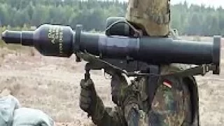 Soldier Shooting the Powerful German  RPG  Panzerfaust 3   German Czech Dutch Army in Action