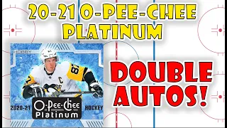 20-21 O-PEE-CHEE-PLATINUM HOCKEY HOBBY BOX.  TWO AUTOS!