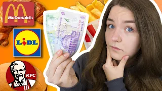 UNDE MANANCI BINE CU 6 LEI? McDonald's, KFC, Lidl, Kaufland, Profi, Fornetti Review