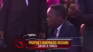 PROPHET BUSHIRI Demonstrating God's power singing in tongues