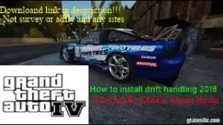 GTA 4 How To Install Drift Handling 2020 !!!