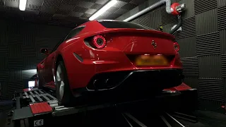 Ferrari FF V12 Dyno!!! FI Exhaust decats and X-Pipe Stage 2 Tuning.....