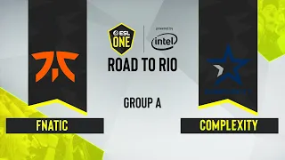 CS:GO - Complexity vs. Fnatic [Nuke] Map 1 - ESL One Road to Rio - Group A - EU