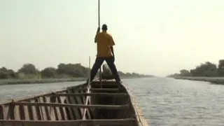 Shrinking Nigerian lake left out to dry
