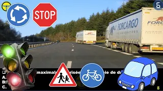 2023 Nouveau version examen théorique code de la route France 😘 test permis de conduire examen 5