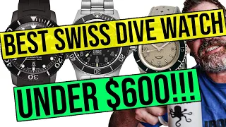 Wow! 3 Crazy Swiss Dive Watches Under $600!!!  Which One is the Best? Tissot vs Glycine vs Squale