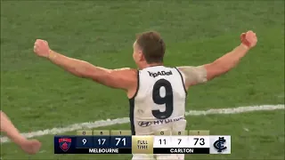Channel 7's call of the final siren as the Blues defeat the Dees - AFL Finals 2023 - Carlton