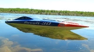 RC ADVENTURES - AquaCraft Revolt 30 Brushless FE Mono Boat - Radio Controlled