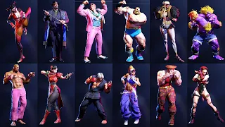 STREET FIGHTER 6 - All Characters 2nd Costume & Colours @ 4K 60ᶠᵖˢ ✔