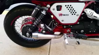 Guzzitech V7 2 into 1 exhaust.