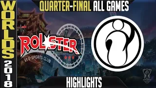 KT vs IG Highlights ALL GAMES | Worlds 2018 Quarter-Final | KT Rolster vs Invictus Gaming