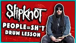 Learn SLIPKNOT - PEOPLE=SH*T Intro On DRUMS