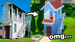 Recreating the weirdest real house in The Sims 4