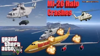 GTA V: NautalVision Remastered Mi-26 Halo United Nations Helicoter Longer Crash Compilation